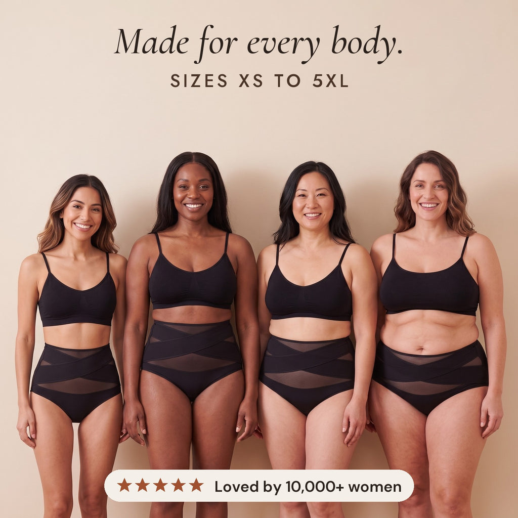 Made for every body, sizes XS to 5XL
