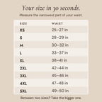 SMOOTHE size guide